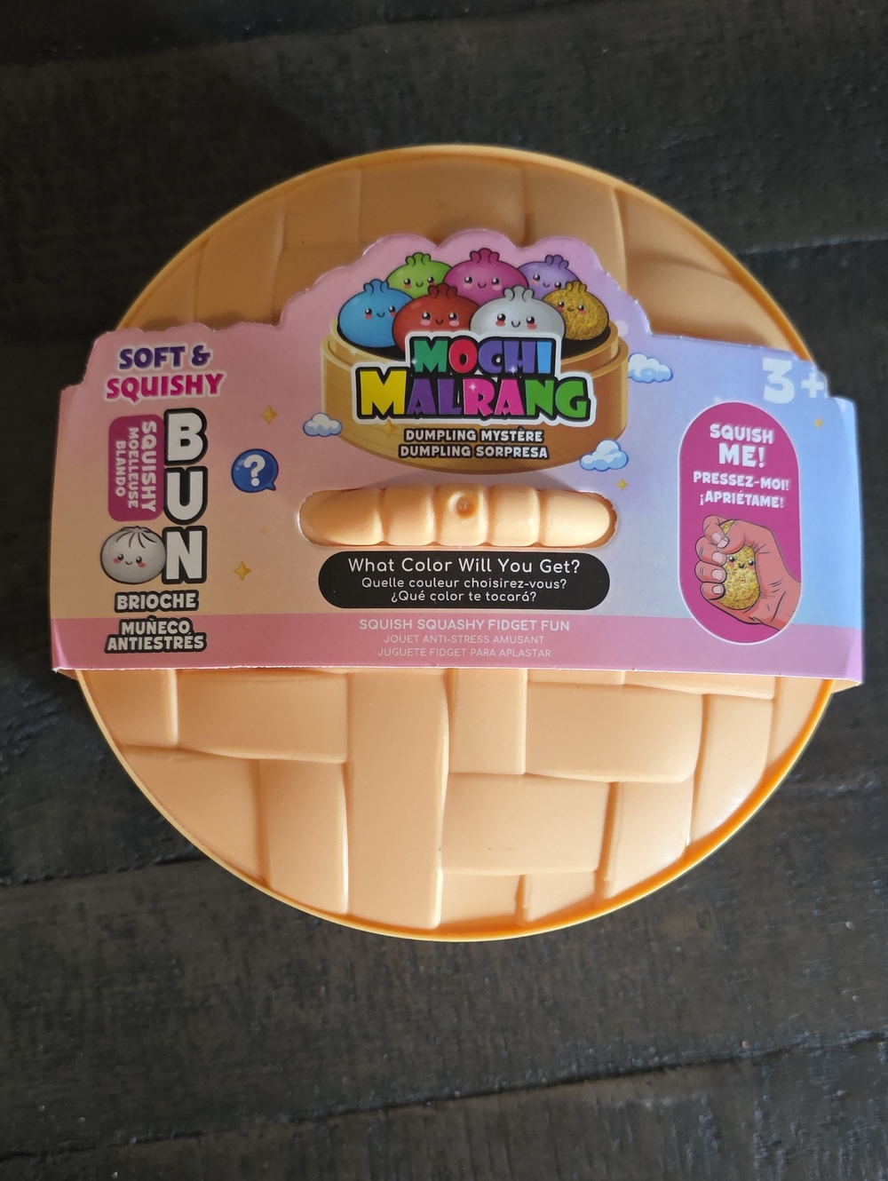 Squishy Bun - Peach/Light Orange Kids Fidget Toy extra large